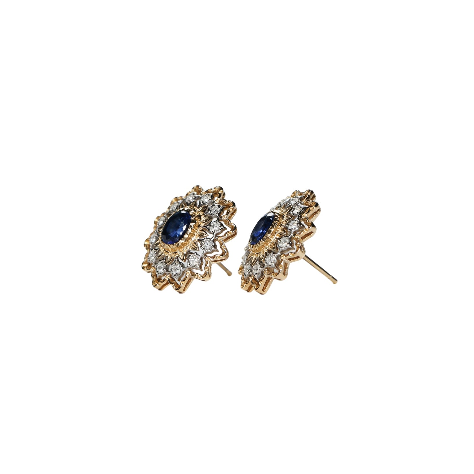 Maglia Two-Toned Sapphire Earrings