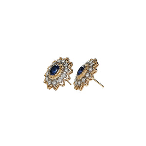 Maglia Two-Toned Sapphire Earrings
