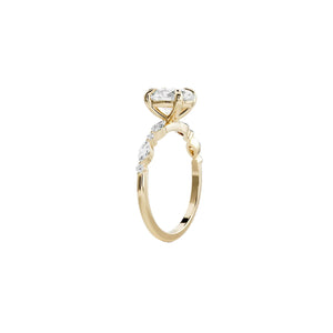 Oval with Marquise and round brilliant band