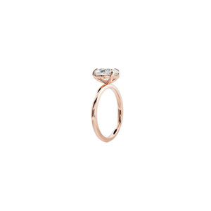 Pear Solitaire Lab-Grown Diamond Ring in 18K Rose Gold