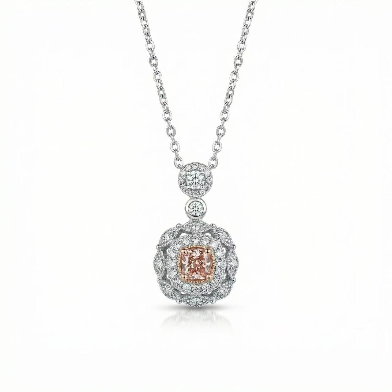 Bloom Pink Diamond Necklace
