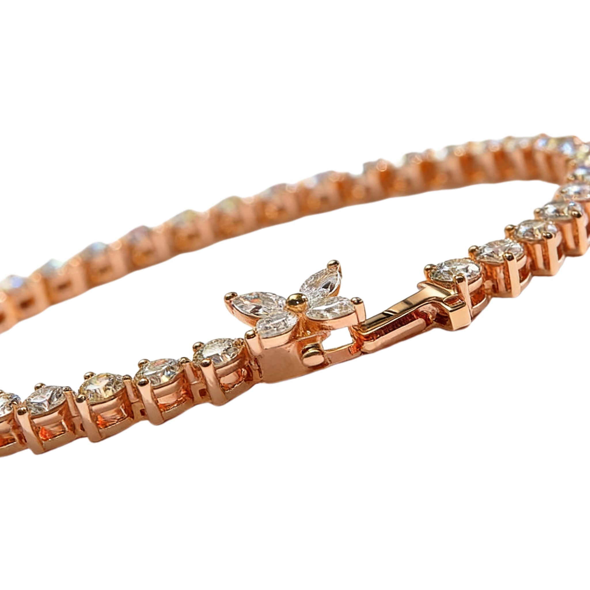 Butterfly Eternity Tennis Bracelet