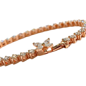 Butterfly Eternity Tennis Bracelet