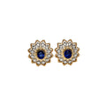 Maglia Two-Toned Sapphire Earrings