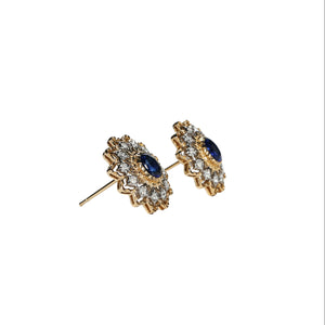 Maglia Two-Toned Sapphire Earrings
