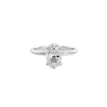 Oval Solitaire Diamond Ring