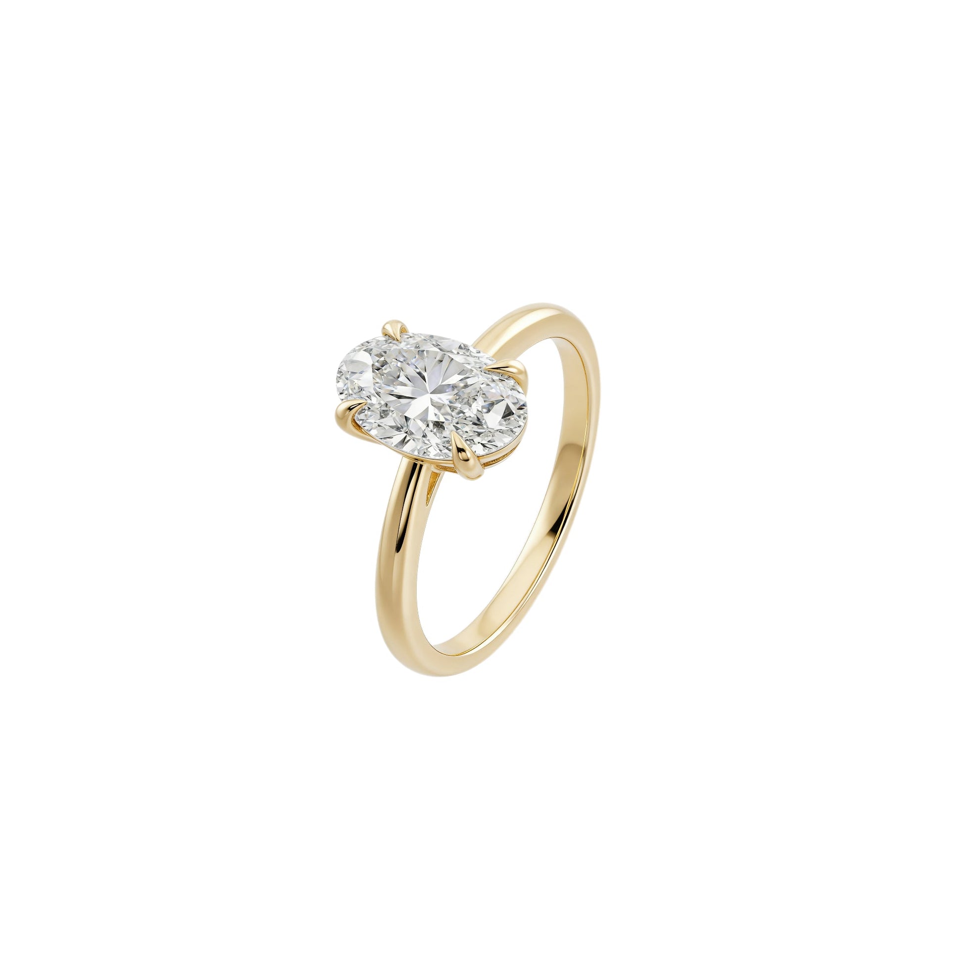 Oval Solitaire Lab-Grown Diamond Ring