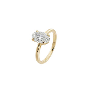 Oval Solitaire Lab-Grown Diamond Ring