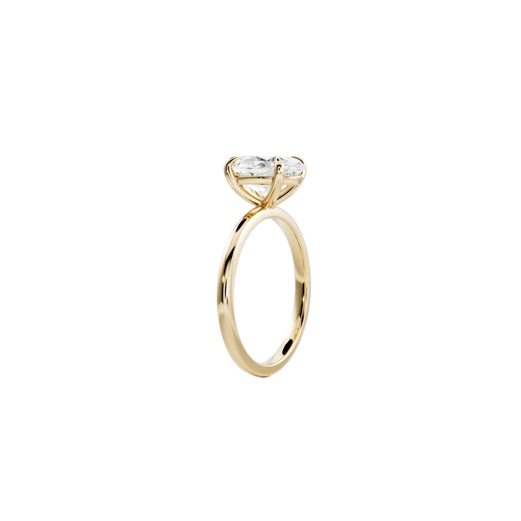 Oval Solitaire Lab-Grown Diamond Ring