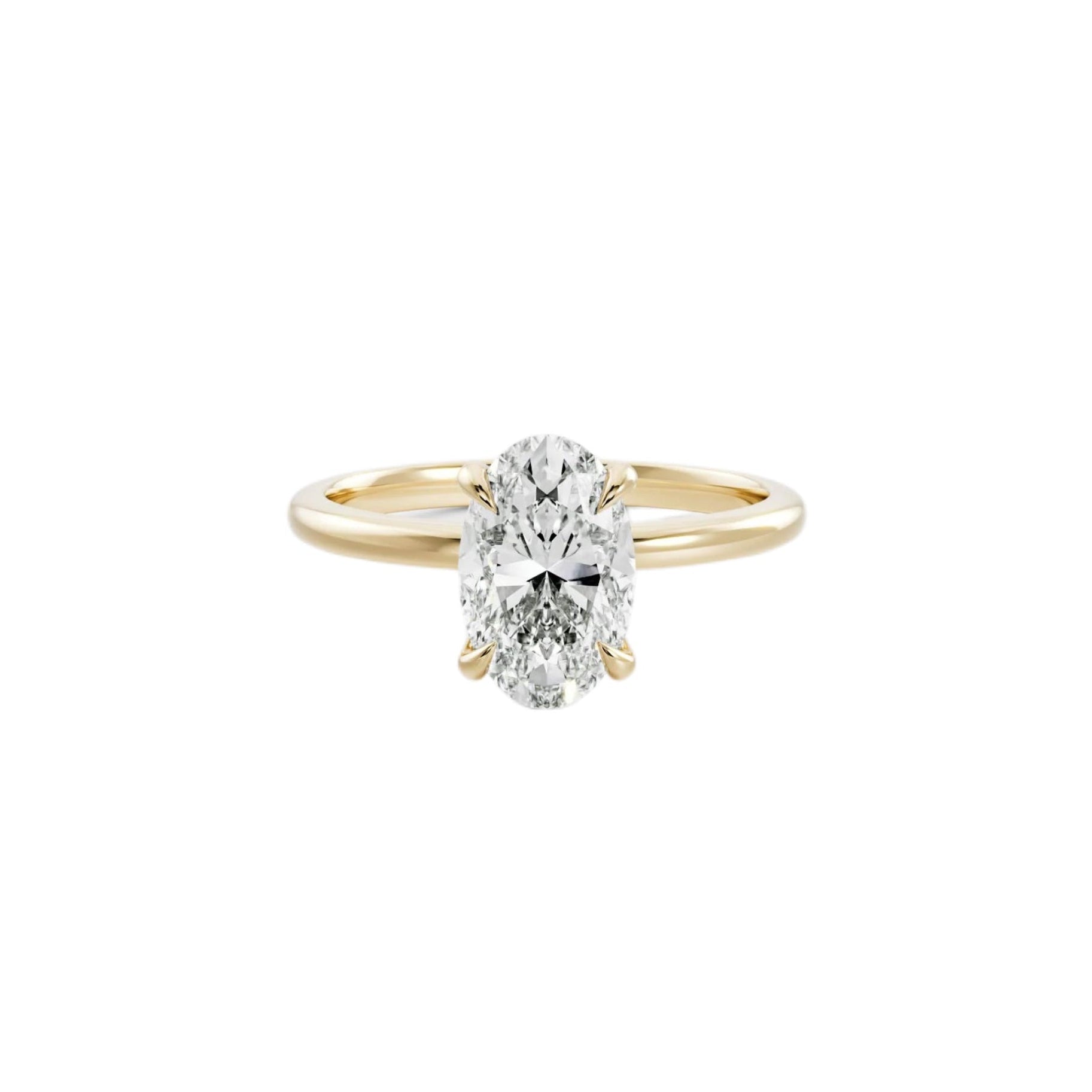 Oval Solitaire Lab-Grown Diamond Ring