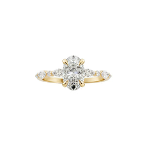 Oval with Marquise and round brilliant band
