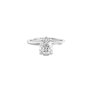 Pear Solitaire Lab-Grown Diamond Ring in Platinum