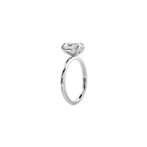 Pear Solitaire Lab-Grown Diamond Ring in Platinum