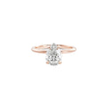 Pear Solitaire Lab-Grown Diamond Ring in 18K Rose Gold