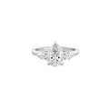 Pear Trilogy Lab-Grown Diamond Ring in Platinum