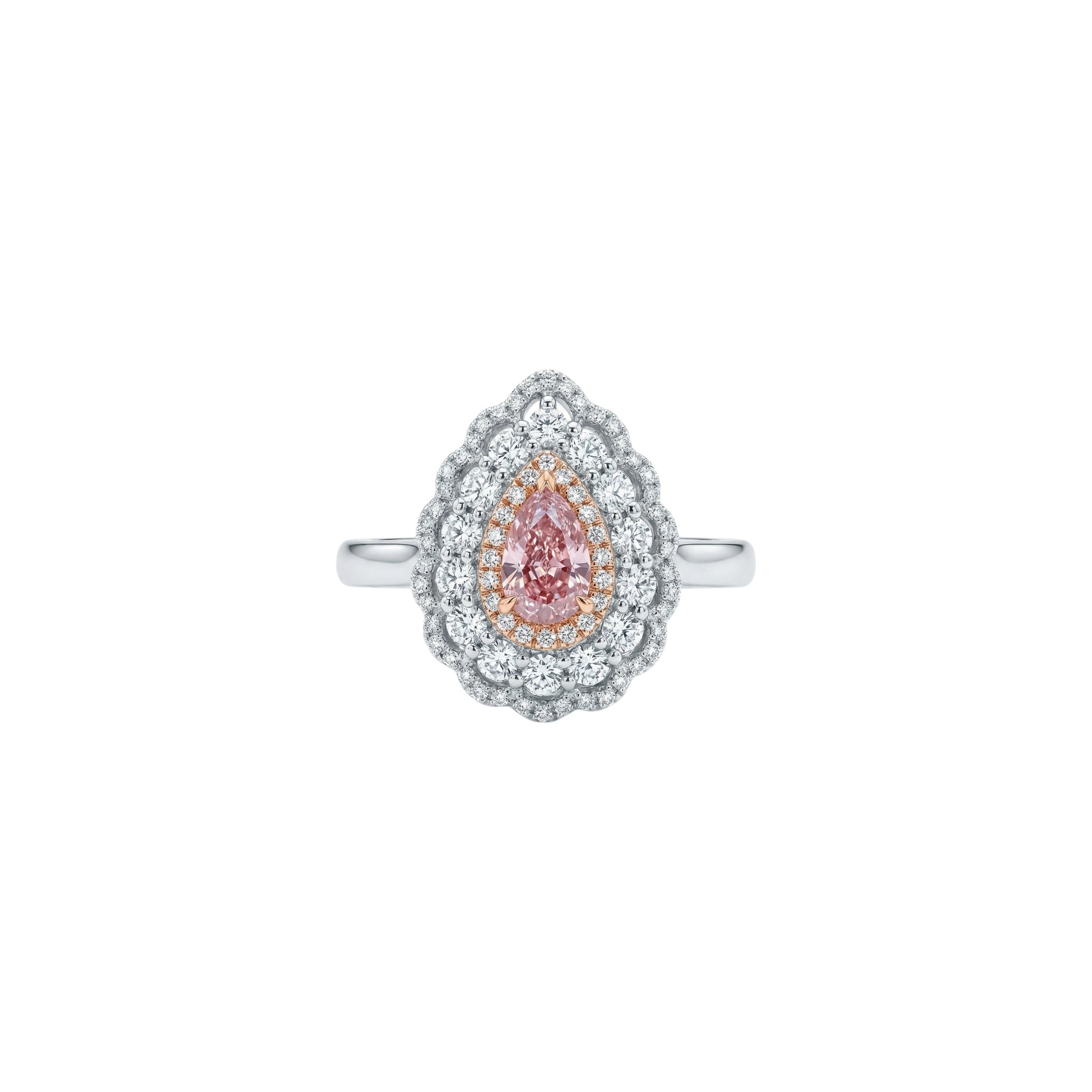 Pink Bloom Halo Ring