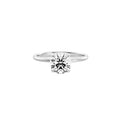 Round Solitaire Lab-Grown Diamond Ring In Platinum