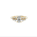 Oval with round brilliant accents